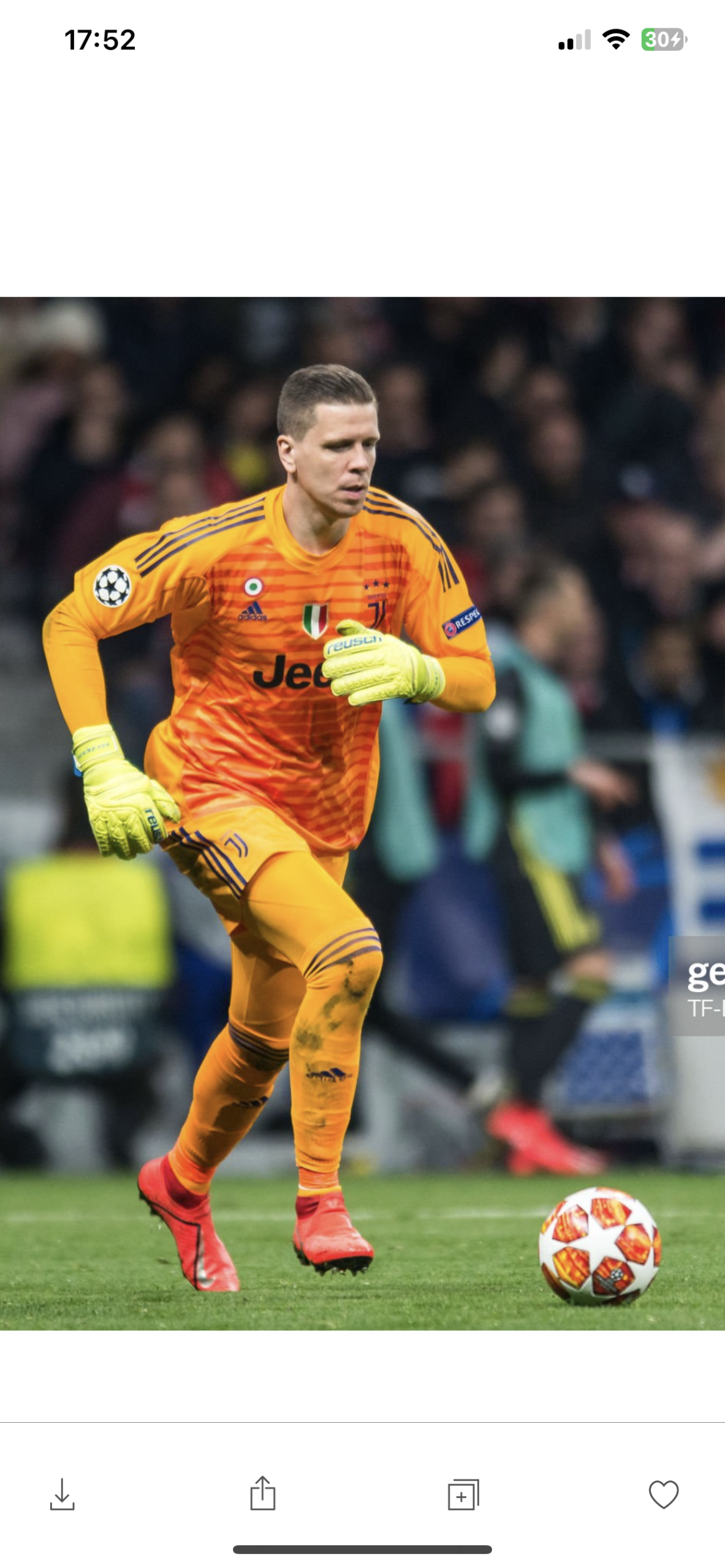 SZCZESNY JUVENTUS GK2 2018-2019 match issued CHAMPIONS LEAGUE - immagine 4