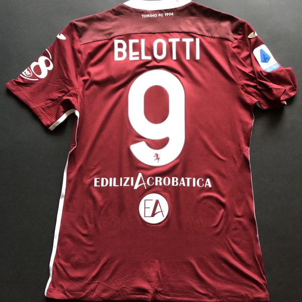 BELOTTI TORINO HOME 2020-2021 PREPARATA (match issued) SERIE A vs Juventus