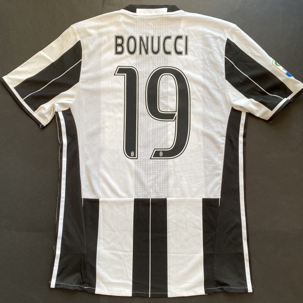 BONUCCI JUVENTUS HOME match issued LEGA CALCIO SERIE A 2016-2017 vs CROTONE