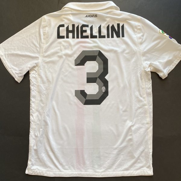 CHIELLINI JUVENTUS AWAY 2010-2011 match issued SERIE A vs NAPOLI