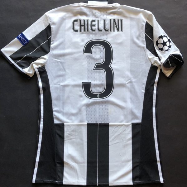 CHIELLINI JUVENTUS HOME match issued CHAMPIONS LEAGUE FINAL CARDIFF 2017